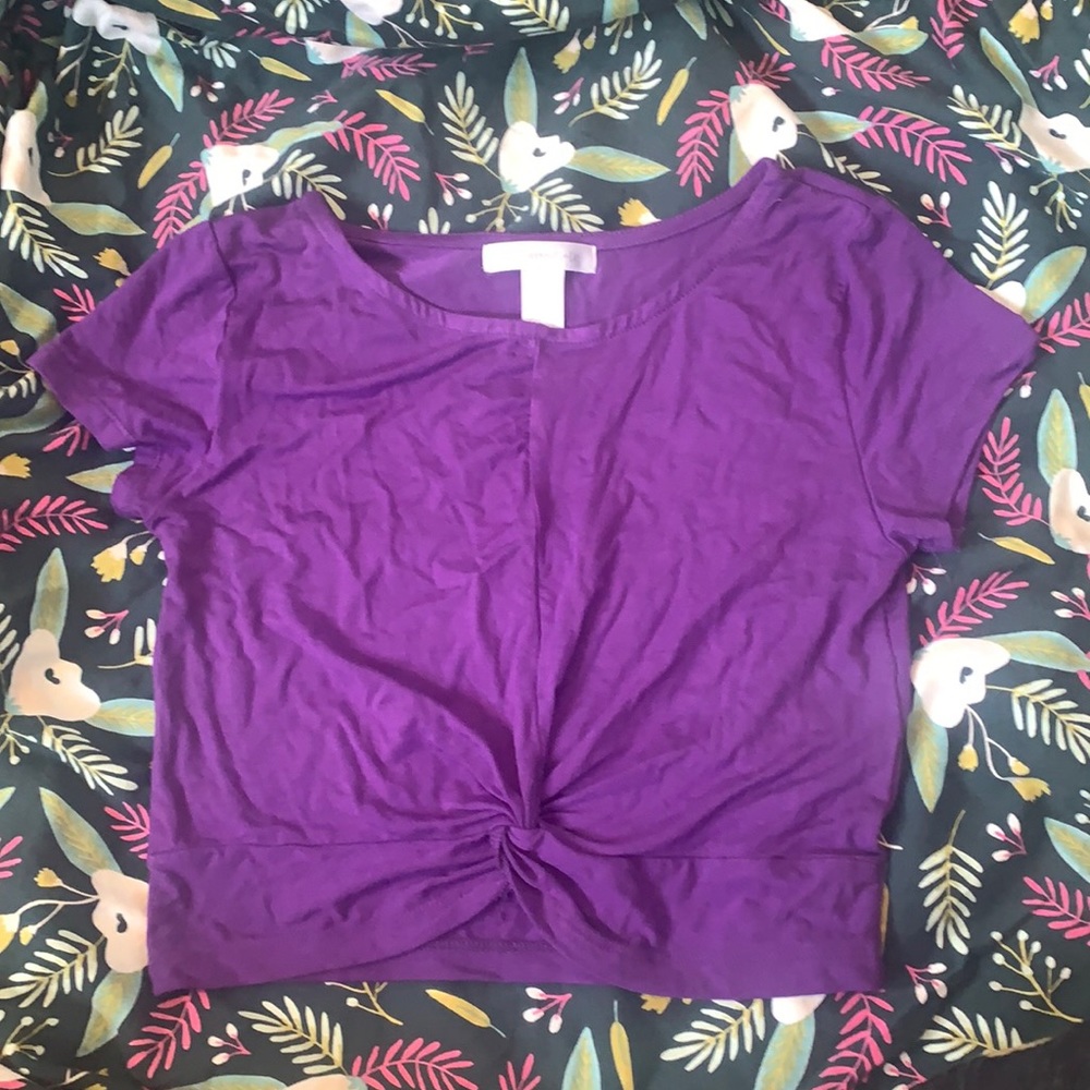 Purple Crop Top